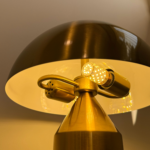 Gold Umbrella Table Lamp