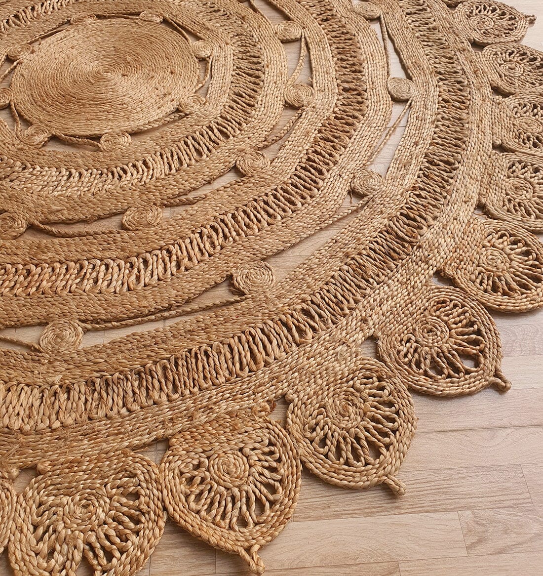 Artisanal Halo - Crochet Jute Rug - Image 2