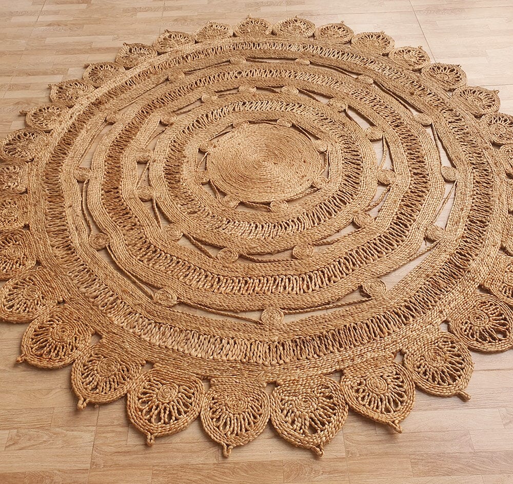Artisanal Halo - Crochet Jute Rug - Image 3