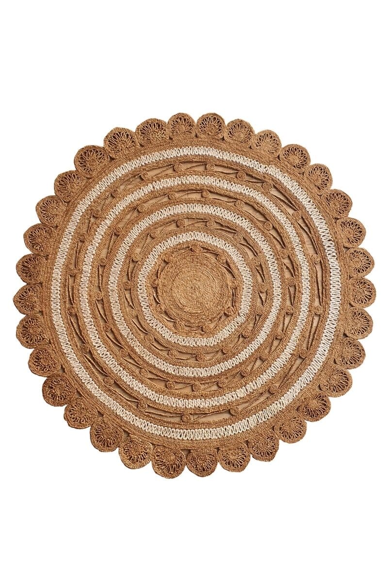 Ethereal Mandala - Crochet Jute Rug