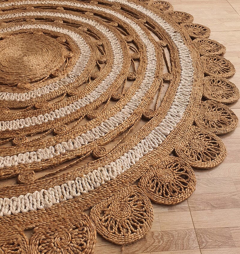 Ethereal Mandala - Crochet Jute Rug - Image 4