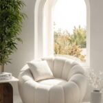 Blossom Off White Boucle Arm Chair