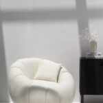 Blossom Off White Boucle Arm Chair