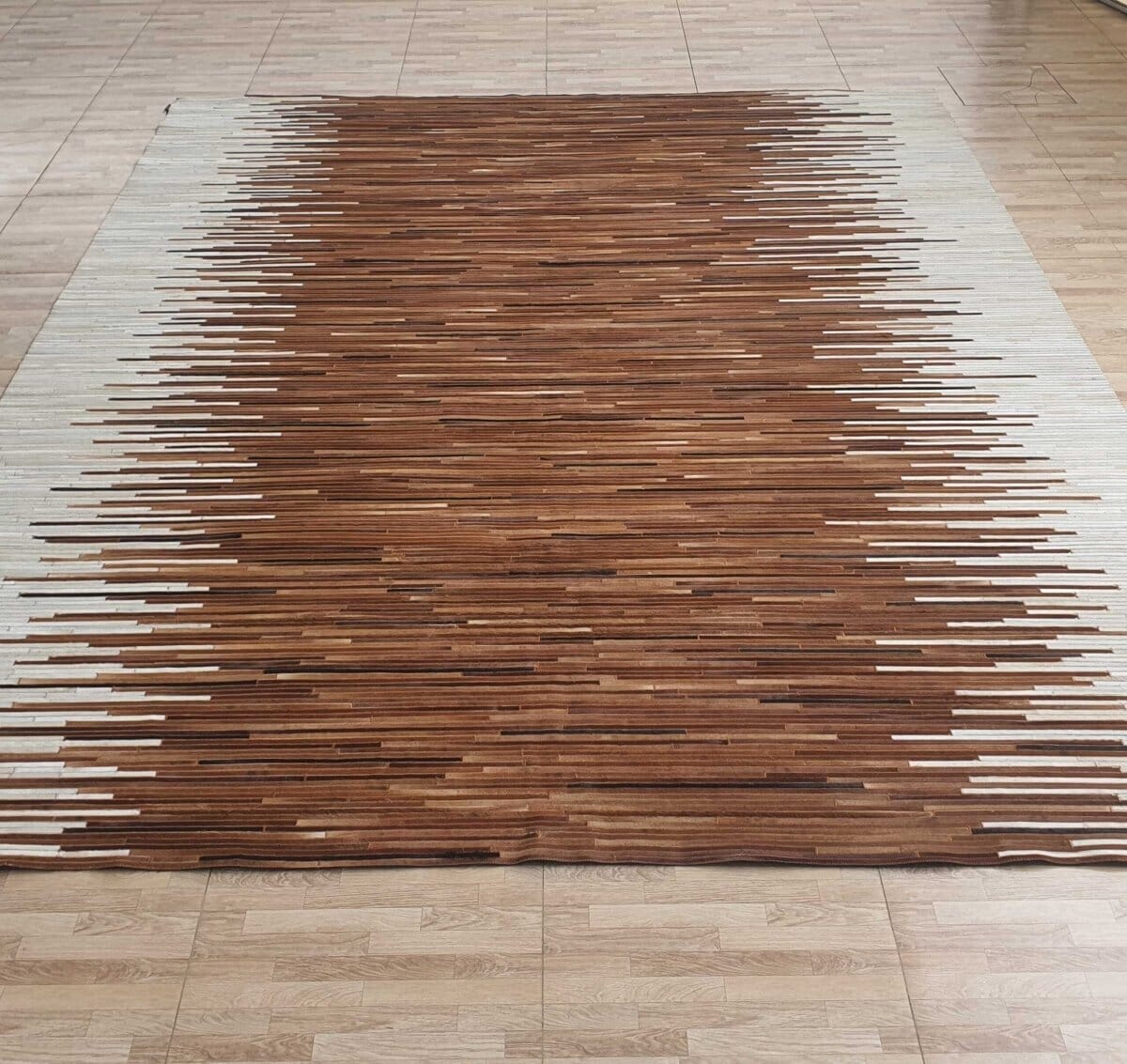 Timber Tones Gradient - Leather Rug - Image 3