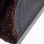 Round Chocolate Dream - Fluffy Shaggy Rug