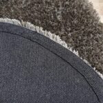 Round Grey Clouds - Fluffy Shaggy Rug