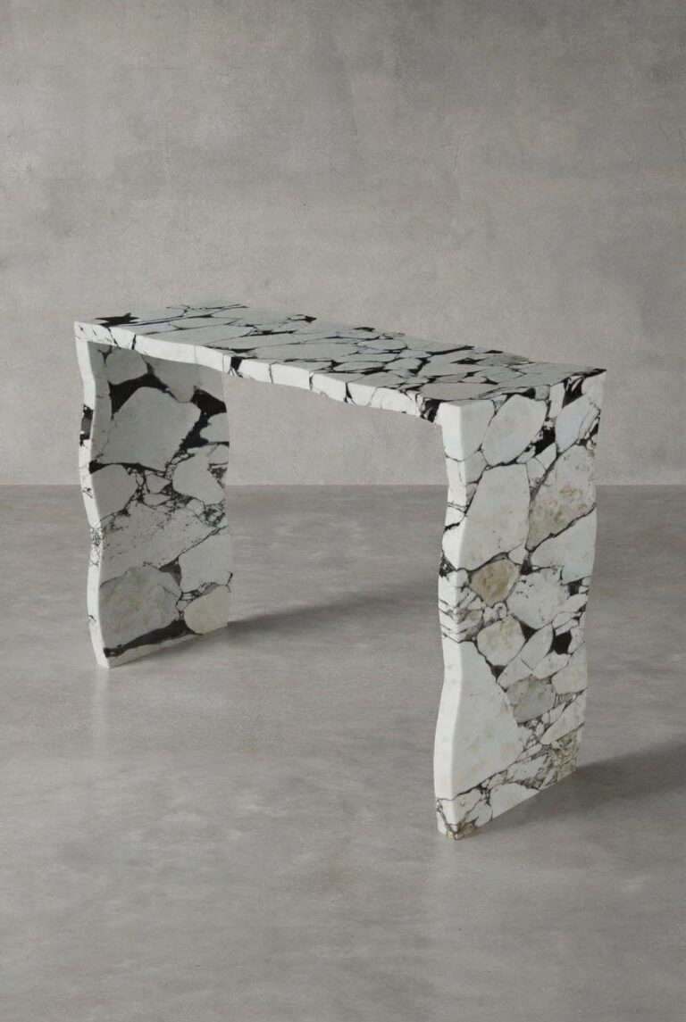 Adalynn Irregular Top & Legs Viola Console Table