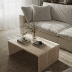 Geneva Travertine U Shaped Coffee Table