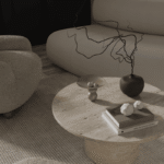 Hadley Travertine Round Coffee Table