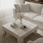 Cuba Travertine Irregular Patterned Coffee Table