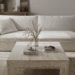 Cuba Travertine Irregular Patterned Coffee Table