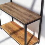 Wooden Coat Rack with Bench