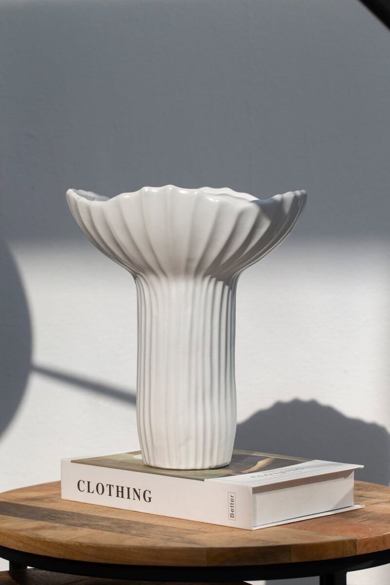 Long Flower White Vase - Image 4