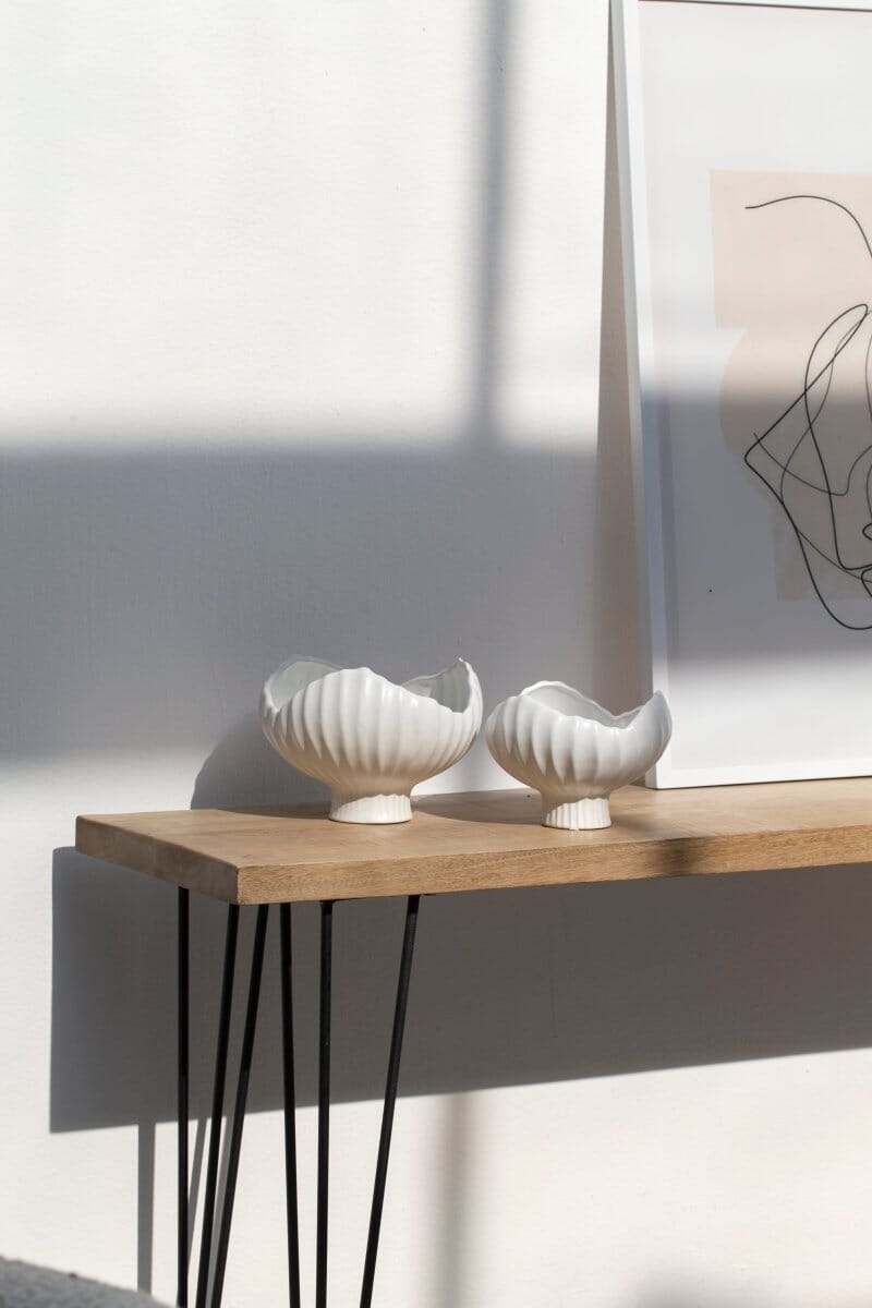Short Flower White Vase - Image 4