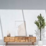Vara Five Drawers Rattan TV Unit