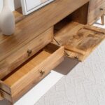 Vara Five Drawers Rattan TV Unit