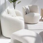 Amanti Off-White Boucle 2 Seater Sofa