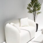 Amanti Off-White Boucle 2 Seater Sofa