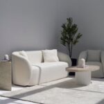 Amanti Off-White Boucle 2 Seater Sofa