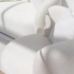 Bronte Off White Boucle Swivel Sofa Chair