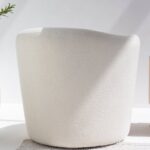 Bronte Off White Boucle Swivel Sofa Chair