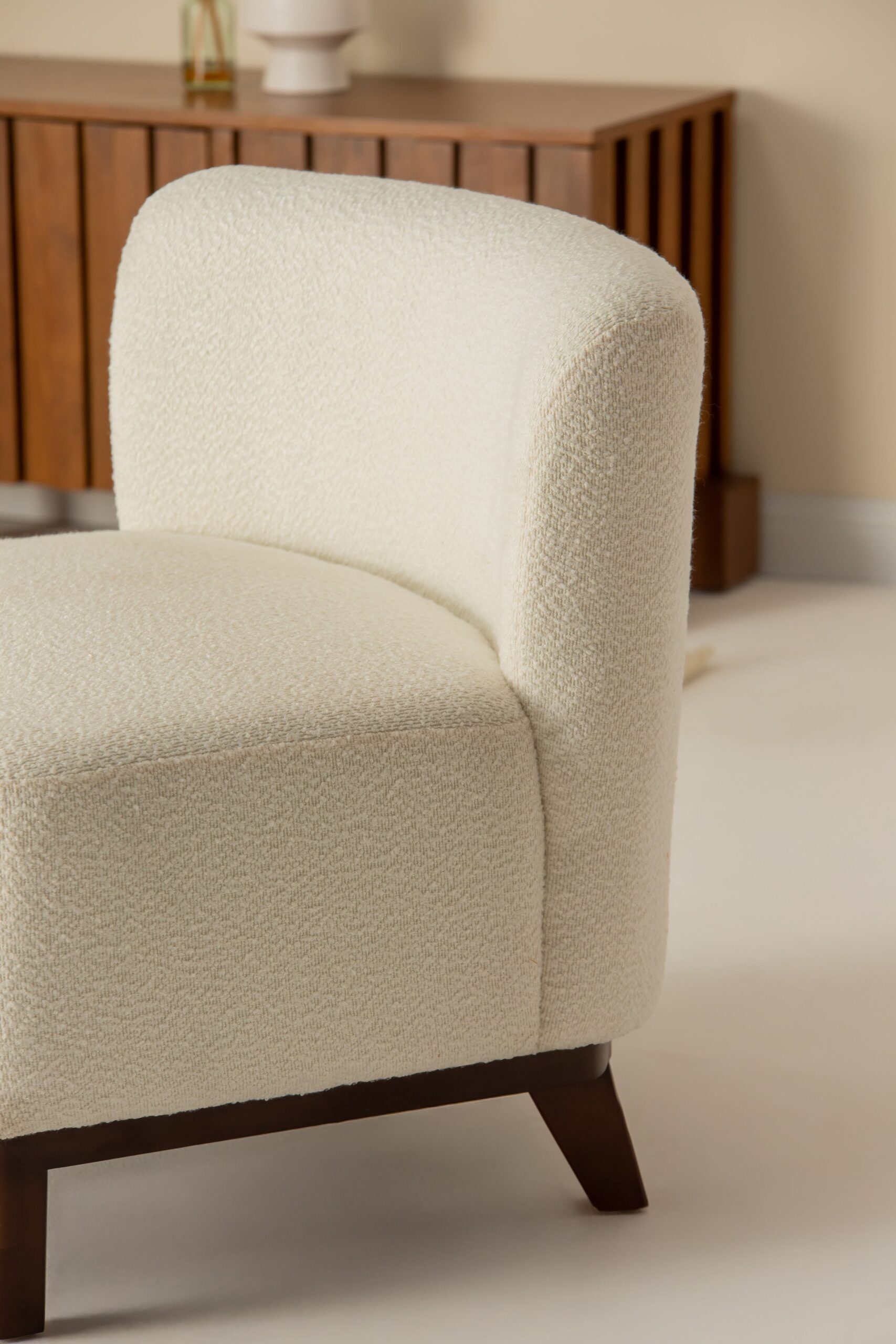 Spiros Bouclé Lounge Sofa Chair - Image 2