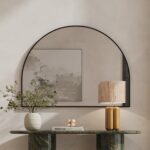 Zoya Black Arched Wall Mirror (120x90CM)
