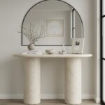 Zoya Black Arched Wall Mirror (120x90CM)
