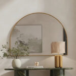 Zoya Gold Arched Wall Mirror (120x90CM)