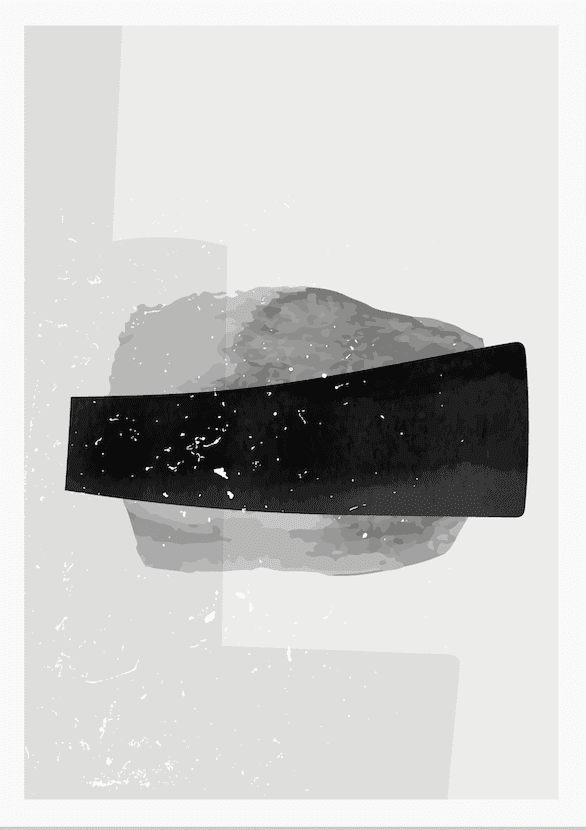 Monochromatic Chaos Abstract Wall Art II - Image 2