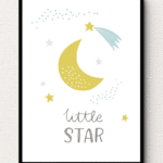 Celestial Serenade Little Star Wall Art