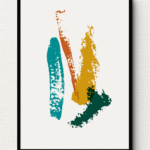 Abstract Brushstroke Medley Wall Art I