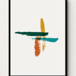 Abstract Brushstroke Medley Wall Art IV