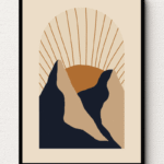 Alpine Dawn Horizon Wall Art