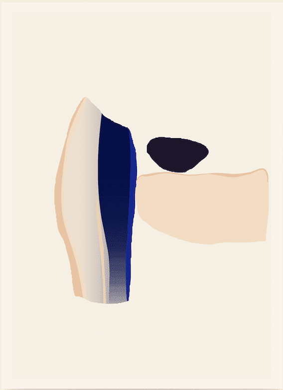 Abstract Aesthetic Shape Wall Art II - Image 2