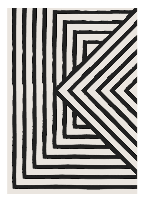 Geometric Pattern Abstract Wall Art IV - Image 2