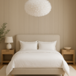 White Feather Ceiling Lamp