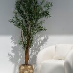Artificial Olive Tree with Natural Wood Trunk (210CM)