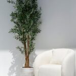 Artificial Olive Tree with Natural Wood Trunk (210CM)