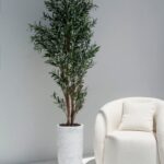 Artificial Olive Tree with Natural Wood Trunk (210CM)