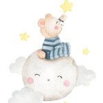 Moonlit Bear's Dream Wall Art