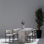 Valeria Calacatta Greek Marble Oval Dining Table