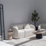 Aletea Solid Travertine Side Table