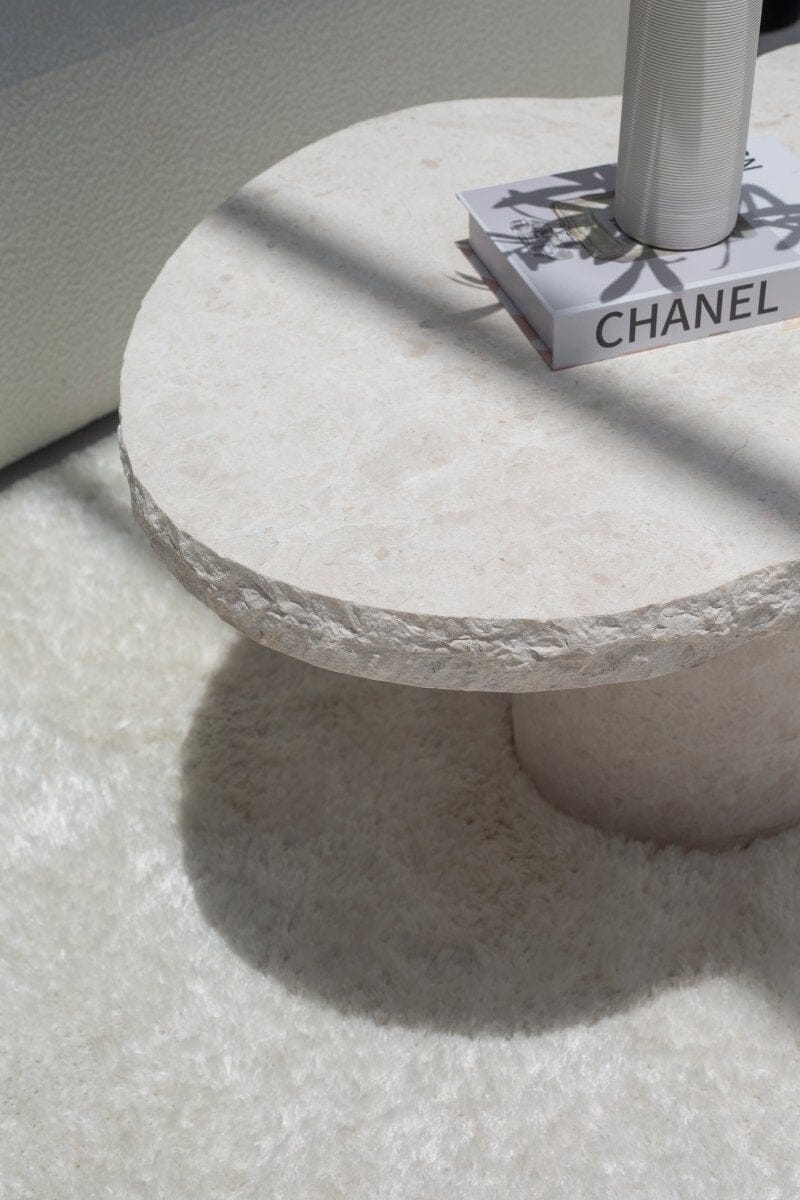 Lysandra Honed Limestone Coffee Table - Image 2