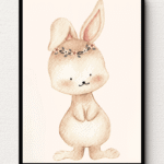 Blossoming Bunny Wall Art