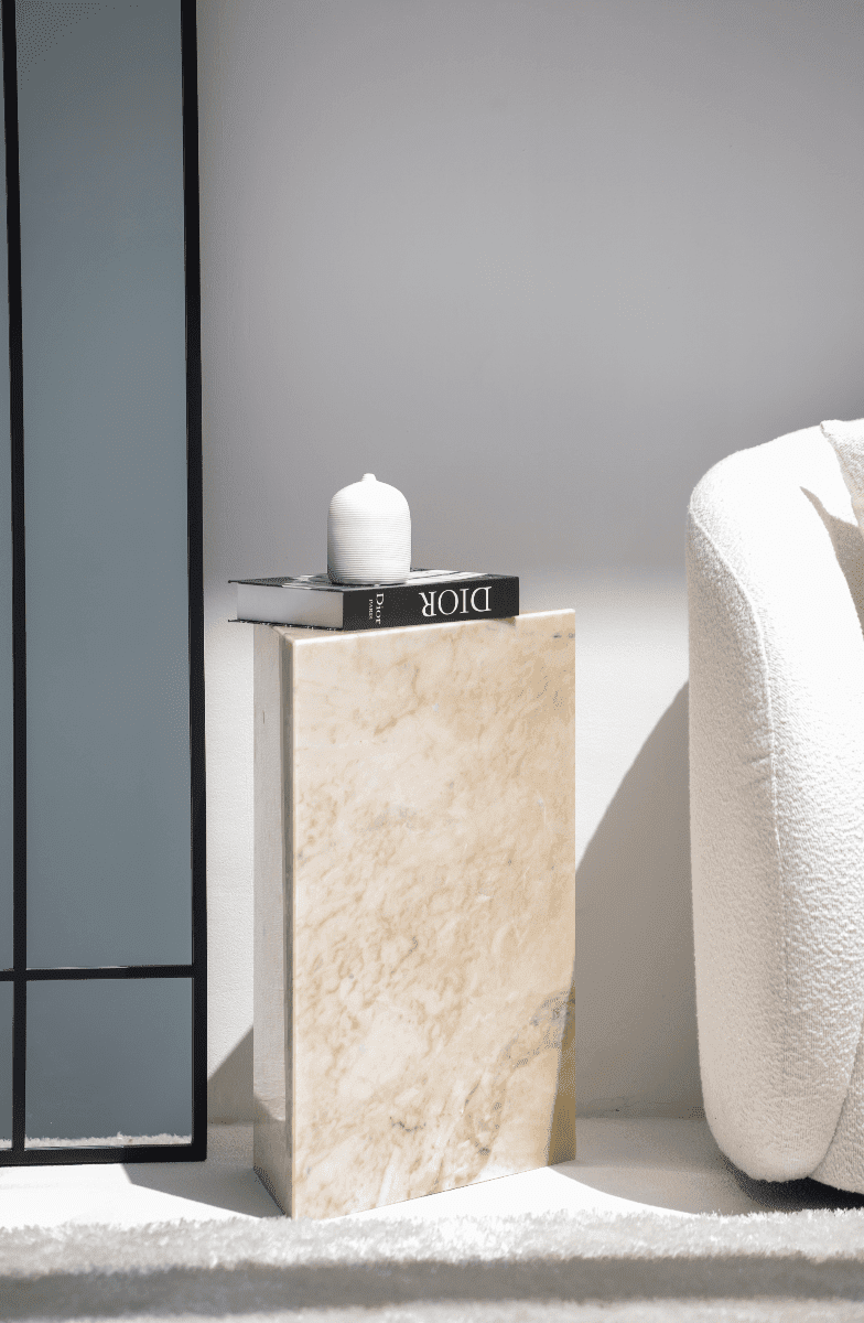 Ersa Green Onyx Marble Plinth - Image 4
