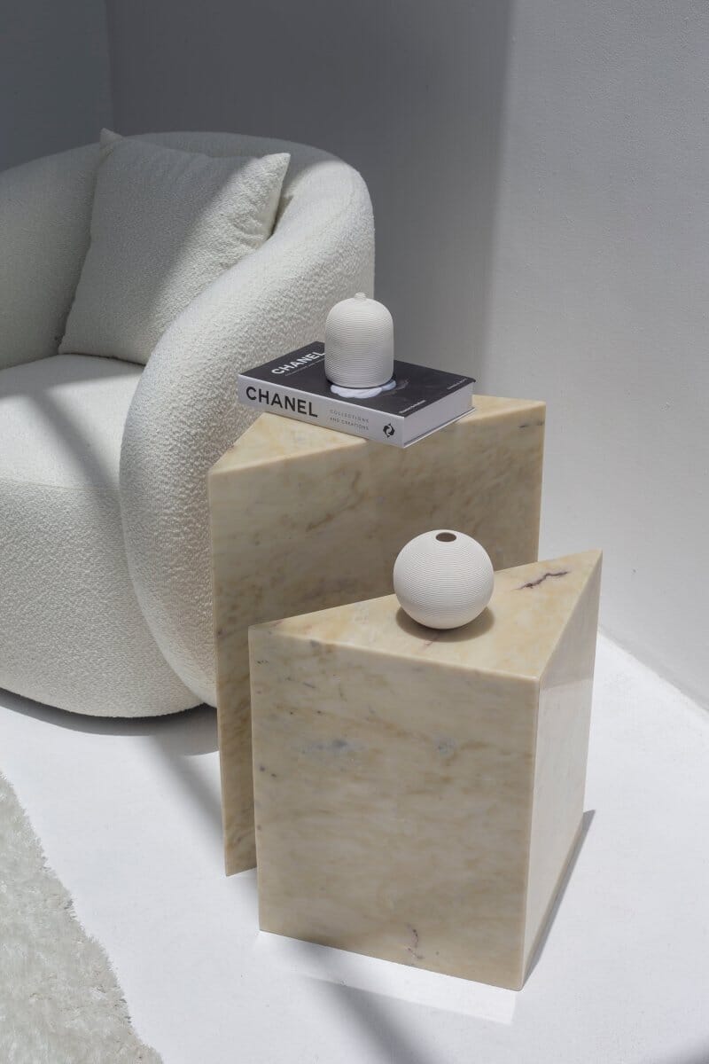 Ersa Green Onyx Marble Plinth - Image 9