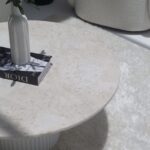 Petronia Oryx Marble Top Coffee Table (4 Base Colors)