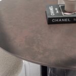 Orithyia Brown Dekton Dining Table with Marquina Base