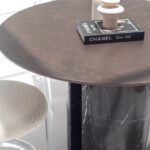 Orithyia Brown Dekton Dining Table with Marquina Base